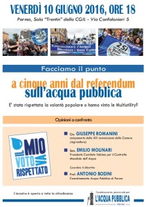 acqua pubblica 10 giugno